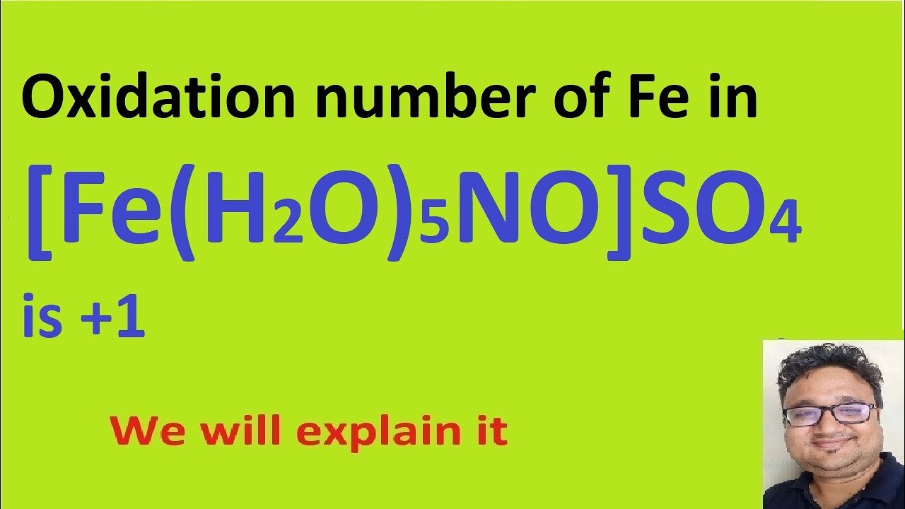 Q The brown Ring complex is formulated as [ Fe(H2​O)5​NO4​ ] SO4​ the oxi..